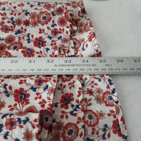 Xirena Dalyn Silk Cotton Blend Floral Tiered Dress in Red Spark - Picture 7 of 7